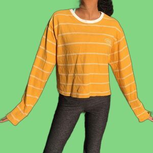 Striped long sleeve top
